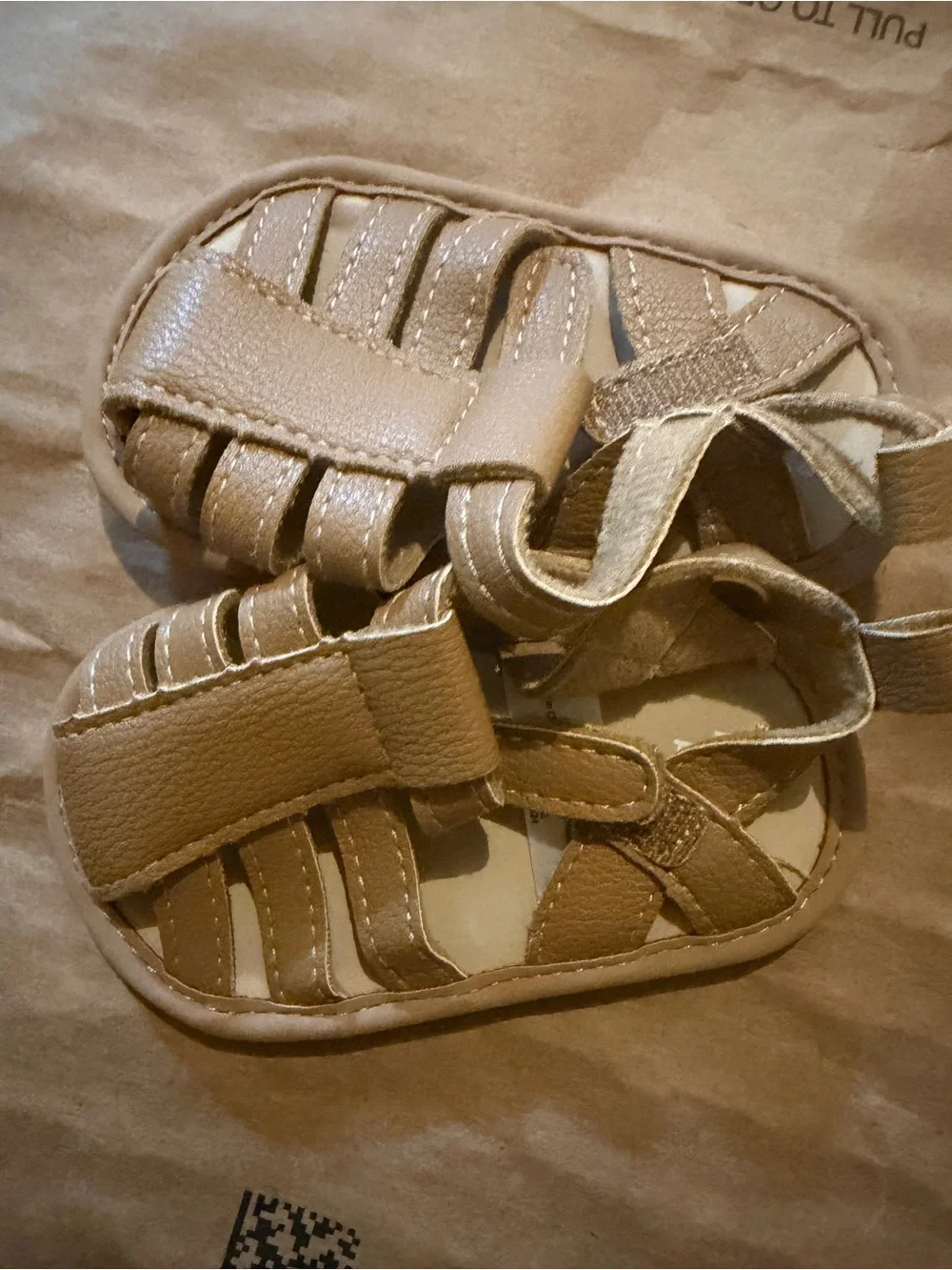 Baby B'Gosh Toddler Sandals in Metallic Gold